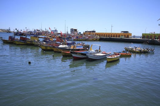 Beaches and harbour near Bahia Inglesia, Caldera, Chile