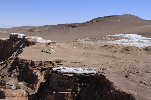Valle del luna - valley of the moon, in atacama, chile