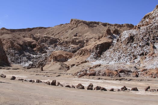 Valle del luna - valley of the moon, in atacama, chile