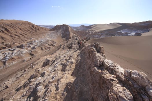 Valle del luna - valley of the moon, in atacama, chile