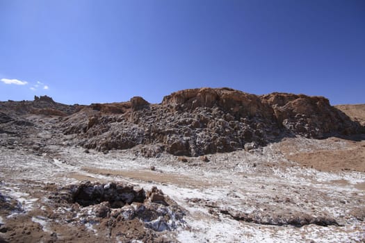 Valle del luna - valley of the moon, in atacama, chile