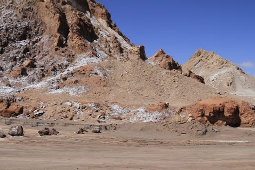 Valle del luna - valley of the moon, in atacama, chile