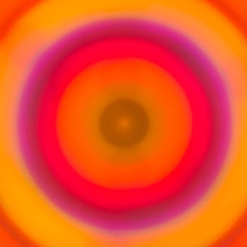Colorful abstract bokeh lights in concentric circles