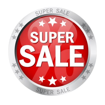 Button " SUPER SALE """