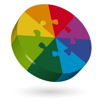 3D Puzzle Circle - 8 Pieces