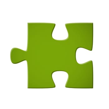 Puzzle piece green