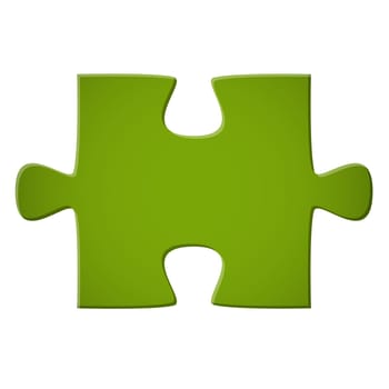Puzzle piece green