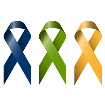 Bows - Green + Blue + Yellow