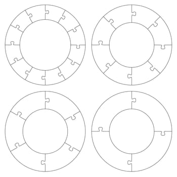 Puzzle Templates Circle