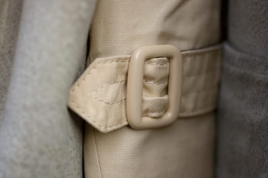 Cuffs with buttons of leather jacket