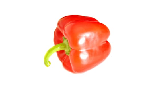 Fresh red pepper on white backround