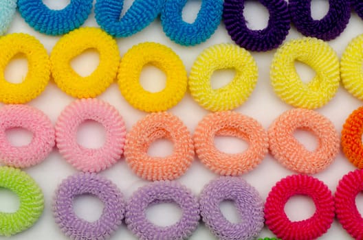 hair bands of many colors