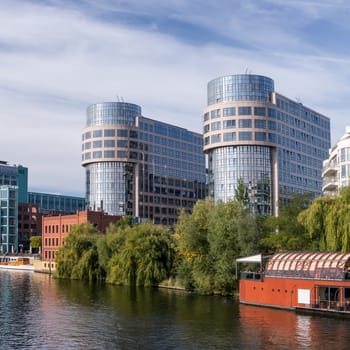 bundesministerium des innern near the spree on a sunny day