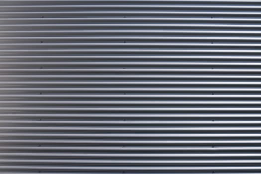 a corrugated grey iron texture background