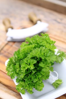Parsley with Chopping Knife