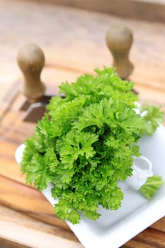 Parsley with Chopping Knife