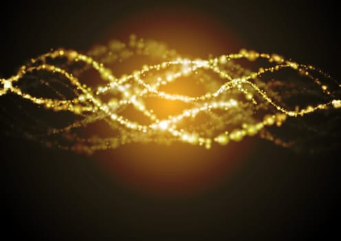 Abstract shiny waves. Vector background eps 10