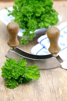 Parsley with Chopping Knife