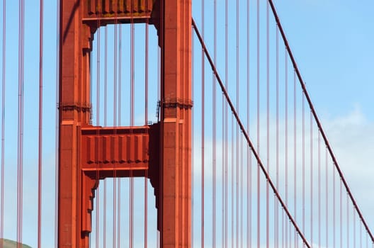 detail of Golden Gate in San Francisco, California