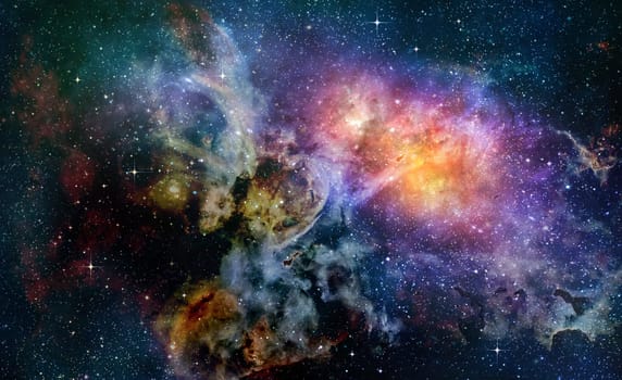 deep outer space background with stars and nebula