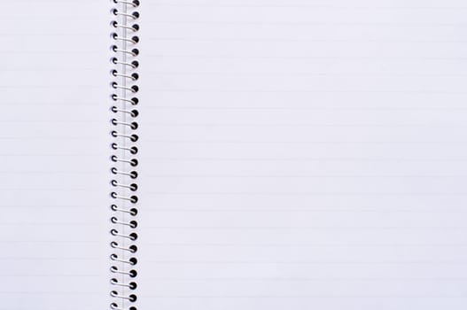 notebook background, blank space for message or images manipulation.
