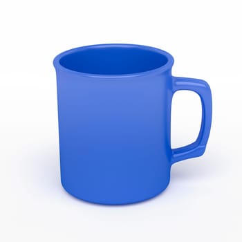 isolated blank blue coffee mark, to put a message or image over the mug.