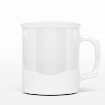 isolated white blank coffee mark, to put a message or image over the mug.