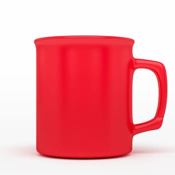 isolated blank red coffee mark, to put a message or image over the mug.