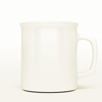 isolated white blank coffee mark, to put a message or image over the mug.