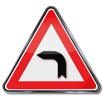 Traffic sign arrow to the left