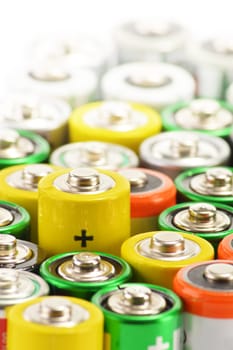 Composition with alkaline batteries