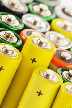 Composition with alkaline batteries