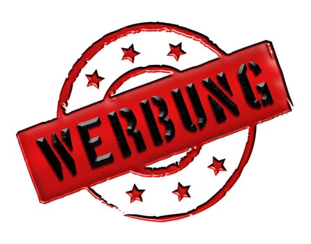 Advertising - Stamp as a symbol for presentations,web,flyers,etc.