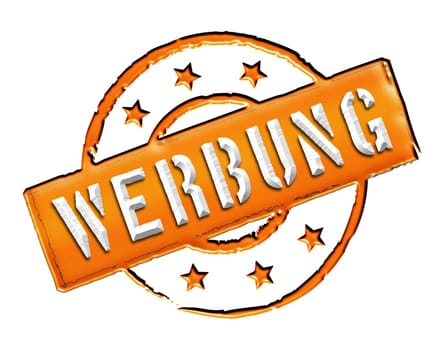 Advertising - Stamp as a symbol for presentations,web,flyers,etc.
