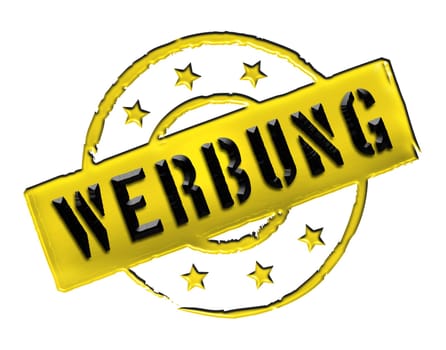 Advertising - Stamp as a symbol for presentations,web,flyers,etc.