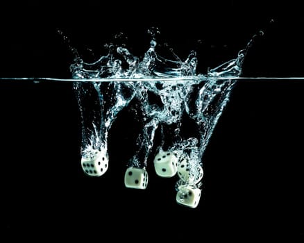 Falling dice