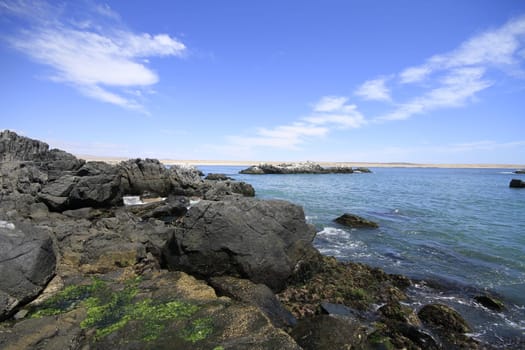 Beaches and harbour near Bahia Inglesia, Caldera, Chile