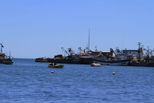Beaches and harbour near Bahia Inglesia, Caldera, Chile
