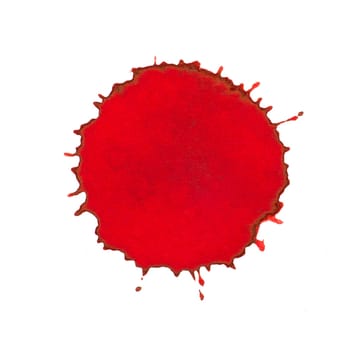 Red paint splash