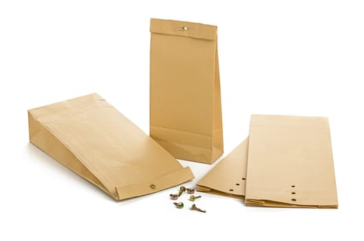 Mailing bags with closure clips