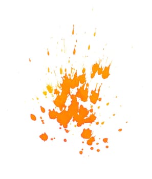 Orange Paint Splashes