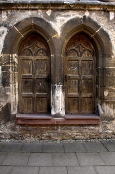 Closed church windows