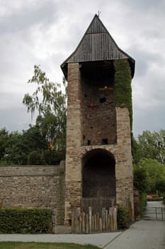 Wernigerode city wall with half-shell tower