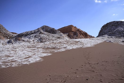 Valle del luna - valley of the moon, in atacama, chile