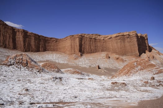 Valle del luna - valley of the moon, in atacama, chile