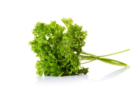 Parsley isolated on white