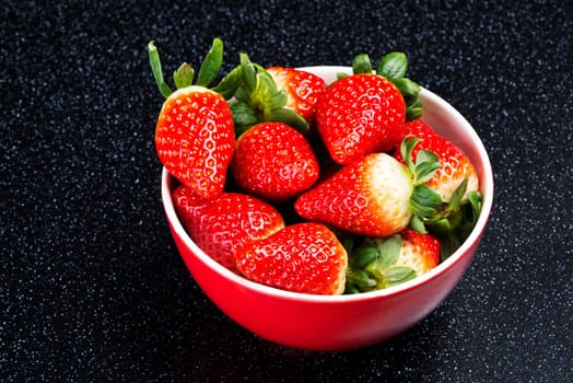 Bowl with strawberries