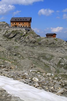 Szczecin Hut in the South Tyrolean mountains,Italy