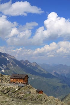 Szczecin Hut in the South Tyrolean mountains,Italy