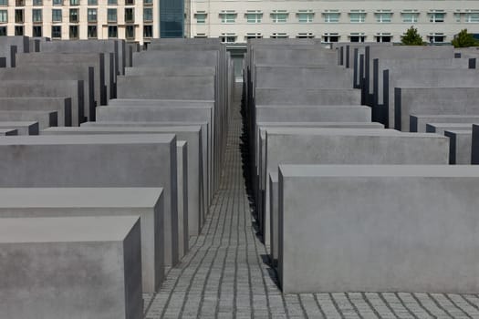 BERLIN - SEPTEMBER 22, 2011 : Jewish Holocaust Memorial September 22th, 2011 at Berlin, Germany